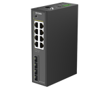 D-Link DIS-210G-12P left side