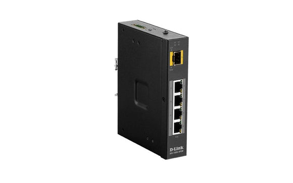 DLINK Industrial Gigabit Unmanaged PoE Switch with SFP slot (DIS-100G-5PSW ) - SourceIT
