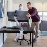 Ergotron HX Desk Monitor Arm Polished Aluminum (45 - 475 - 026)