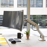 Ergotron HX Desk Monitor Arm with HD Pivot White (45 - 647 - 216)