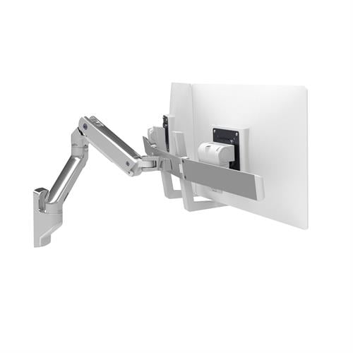 Ergotron HX Wall Dual Monitor Arm Polished Aluminum (45 - 479 - 026)