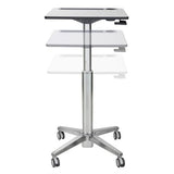 Ergotron LearnFit Mobile Sit - Stand Desk Short 29 to 45" (24 - 547 - 003)