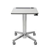 Ergotron LearnFit Mobile Sit - Stand Desk Short 29 to 45" (24 - 547 - 003)