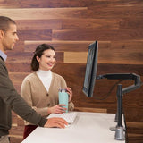 Ergotron LX Desk Monitor Arm, Tall Pole Matte Black (45 - 537 - 224)