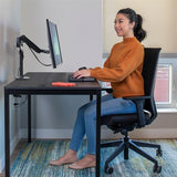 Ergotron LX Desk Monitor Arm, Tall Pole Matte Black (45 - 537 - 224)