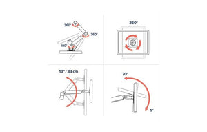 Ergotron LX Desk Monitor Arm, Tall Pole White (45-537-216) - SourceIT