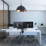 Ergotron LX Dual Desk Mount Side - by - Side Arm Matte Black (45 - 245 - 224)