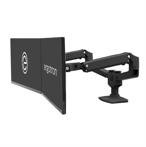 Ergotron LX Dual Desk Mount Side - by - Side Arm Matte Black (45 - 245 - 224)
