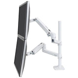 Ergotron LX Dual Desk Mount Stacking Arm White (45 - 509 - 216)