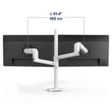 Ergotron LX Dual Desk Mount Stacking Arm White (45 - 509 - 216)