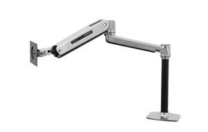 Ergotron LX HD Sit - Stand Desk Arm for Displays up to 49" Polished Aluminum (45 - 384 - 026) - SourceIT