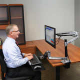 Ergotron LX Sit - Stand Desk Arm Polished Aluminum (45 - 360 - 026)