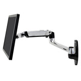 Ergotron LX Wall Mount Monitor Arm Polished Aluminum (45 - 243 - 026)