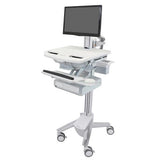 Ergotron StyleView® Cart with LCD Pivot, 1 Drawer (1x1) Medical Cart (SV43 - 1310 - 0)