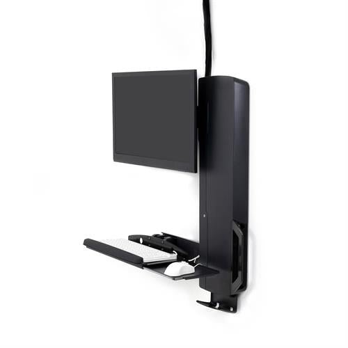 Ergotron StyleView® Sit - Stand Vertical Lift, High Traffic Area Black (61 - 081 - 085)