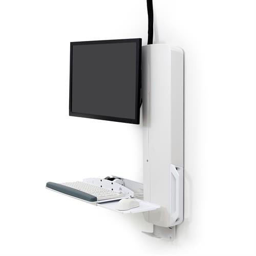 Ergotron StyleView® Sit - Stand Vertical Lift, High Traffic Area White (61 - 081 - 062)