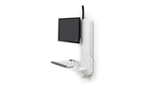 Ergotron StyleView® Sit-Stand Vertical Lift, High Traffic Area White (61-081-062) - SourceIT