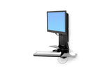 Ergotron StyleView® Sit-Stand Vertical Lift, Patient Room Black (61-080-085) - SourceIT