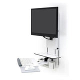 Ergotron StyleView® Sit - Stand Vertical Lift, Patient Room White (61 - 080 - 062)