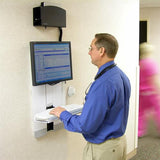 Ergotron StyleView® Vertical Lift, High Traffic Area White (60 - 593 - 216)