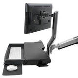 Ergotron SV Combo System Worksurface, Medium CPU Holder Aluminum (45 - 595 - 026)