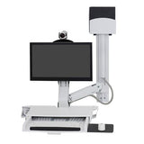 Ergotron SV Combo System Worksurface, Small CPU Holder White (45 - 594 - 216)