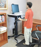 Ergotron WorkFit - C Single HD Sit - Stand Workstation Black (24 - 216 - 085)