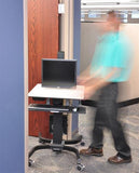 Ergotron WorkFit - C Single HD Sit - Stand Workstation Black (24 - 216 - 085)