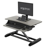 Ergotron WorkFit - Z Mini Sit - Stand Desktop Grey Woodgrain (33 - 458 - 917)