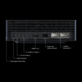 GIGABYTE AI TOP ATOM - rear I/O with dual QSFP 200GbE ConnectX-7, 10GbE, HDMI 2.1a and USB-C