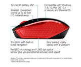 HP 200 Empress Red Wireless Mouse (2HU82AA) - SourceIT