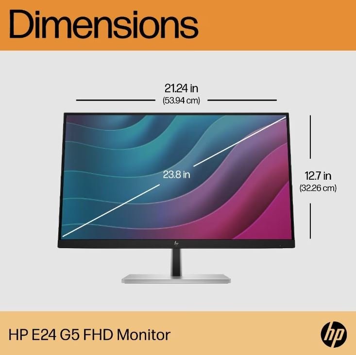 HP E24 G5 23.8-inch FHD Monitor – SourceIT