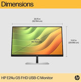 HP E24u G5 23.8 - inch FHD USB - C Monitor (6N4D0AA) - SourceIT