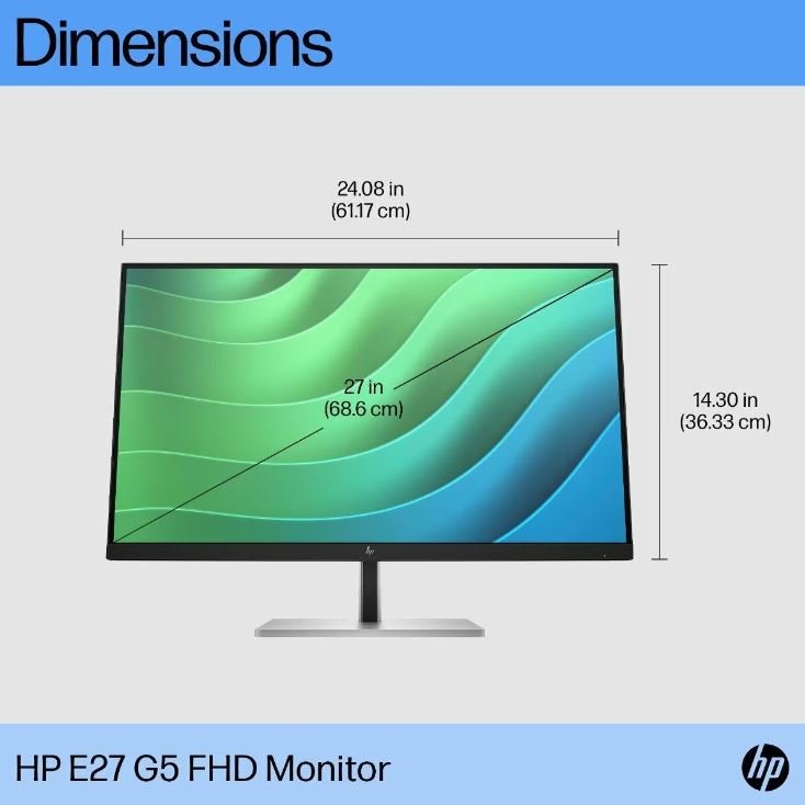 HP E27 G5 27-inch FHD Monitor – SourceIT
