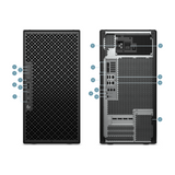 HP ZGX Fury AI Station G1n - front and rear ports including dual QSFP112 400G ConnectX-8