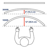Ergotron HX Desk Monitor Arm with HD Pivot Matte Black (45-647-224) - diagram