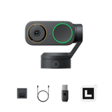 Insta360 Link 2 Pro with magnetic mount, cable, adapter and recognition markers