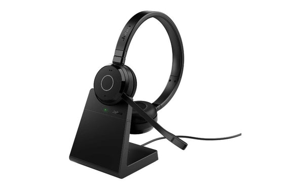 Jabra Evolve 65 TE UC Stereo Wireless Bluetooth Charging Stand USB - A (6699 - 833 - 499) - SourceIT