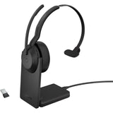 Jabra Evolve2 55 MS Mono Wireless Headset w/ Stand USB - A (25599 - 899 - 989)