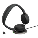 Jabra Evolve2 65 Flex UC Stereo Wireless BT Headset w/ Stand USB - C (26699 - 989 - 889)