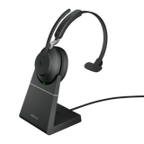 Jabra Evolve2 65 MS Teams Mono with Charging Stand - Black