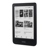 Kobo Clara BW black e-reader — angled front view