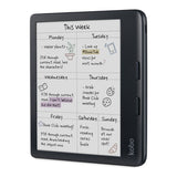 Kobo Libra Colour black e-reader — angled front view