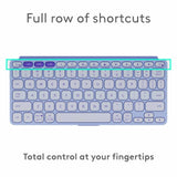 Logitech Keys To Go 2 Universal Lavender Wireless Keyboard