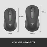 Logitech M650 Signature Large Wireless Mouse Graphite