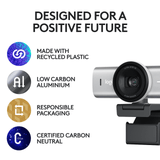 Logitech MX Brio 4K Ultra HD Business Webcam Pale Grey (960 - 001561)