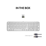 Logitech MX Keys S Wireless Keyboard Pale Grey