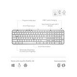 Logitech MX Keys S Wireless Keyboard Pale Grey