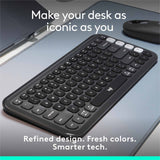 Logitech Pop Icon Keys Graphite Wireless Keyboard