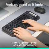 Logitech Pop Icon Keys Graphite Wireless Keyboard